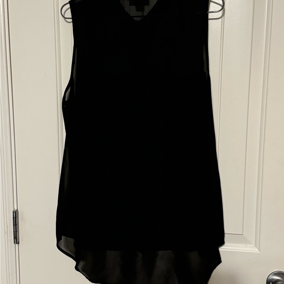 Sheer Black Sleeveless Top - Picture 3 of 4